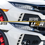 2016-2021 Honda Civic Smoke Front Bumper Side Marker Lights