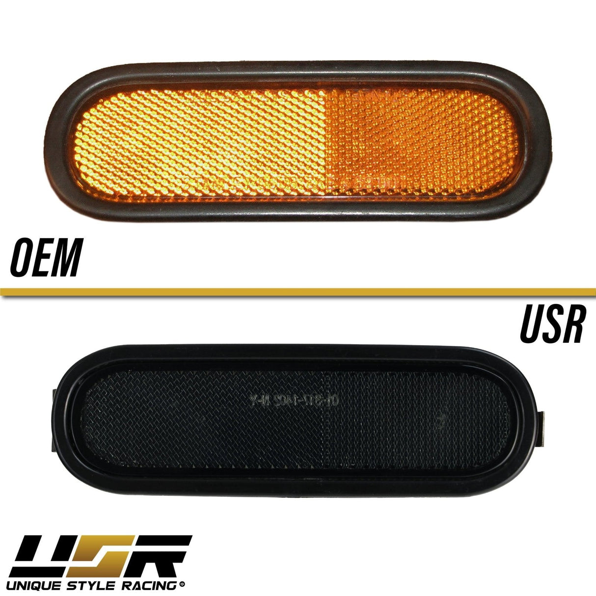 1993-1997 Honda Del Sol Smoke Front Bumper Side Marker Light
