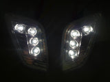 1997-2006 Jeep Wrangler TJ Black Smoke White LED Side Marker Lights