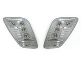 1997-2006 Jeep Wrangler TJ Black Smoke White LED Side Marker Lights