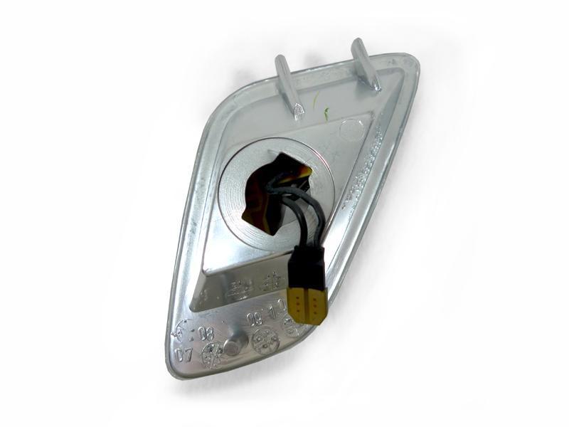 1997-2006 Jeep Wrangler TJ Black Smoke White LED Side Marker Lights