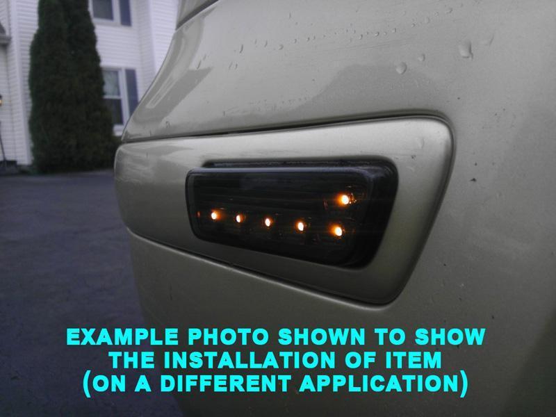 1999-2003 Lexus RX300 Crystal Smoke Amber LED Front Bumper Side Marker