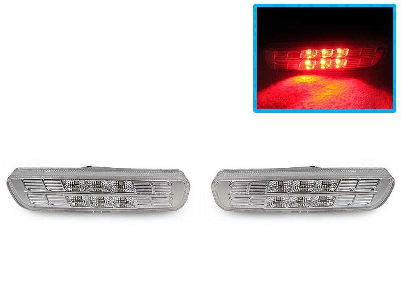1999-2003 Lexus RX300 Crystal Smoke White LED Front Bumper Side Marker