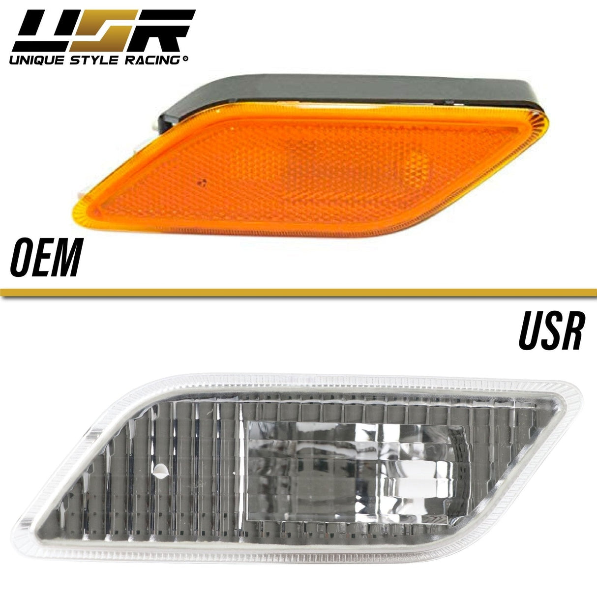 2010-2013 Mercedes C207 E-Class Crystal Smoke Front Bumper Light