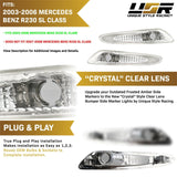 2003-2006 Mercedes R230 SL-Class Crystal Smoke Front Bumper Light