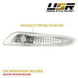 2003-2006 Mercedes R230 SL-Class Crystal Smoke Front Bumper Light