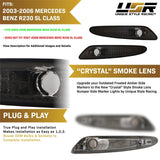 2003-2006 Mercedes R230 SL-Class Crystal Smoke Front Bumper Light