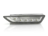 2009-2012 Mercedes R230 Sl Class (Non-Amg) Smoke White Led Bumper Side Marker