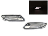 2001-2007 Mercedes W203 C-Class Light Bar White LED Clear Side Markers