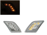 2008-2011 Mercedes C-Class Clear White LED Bumper Lights