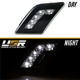 2008-2011 Mercedes W204 C-Class Smoke White Led Bumper Lights