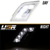 2008-2011 Mercedes W204 C-Class Smoke White Led Bumper Lights