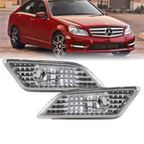 2012-2014 Mercedes W204 Clear Bumper Side Marker Lights