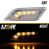 2012-2014 Mercedes W204 Smoke White Led Bumper Side Marker Lights