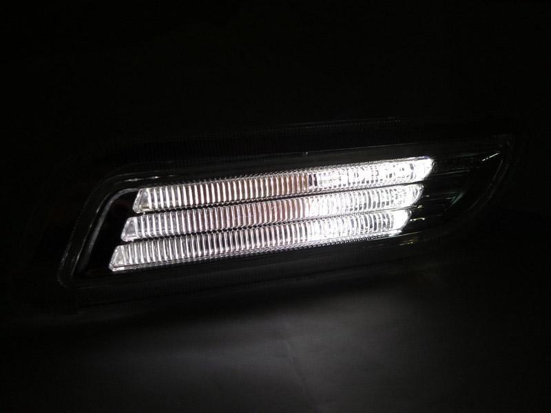 1998-2003 Mercedes CLK/SLK Crystal Smoke White LED Side Markers