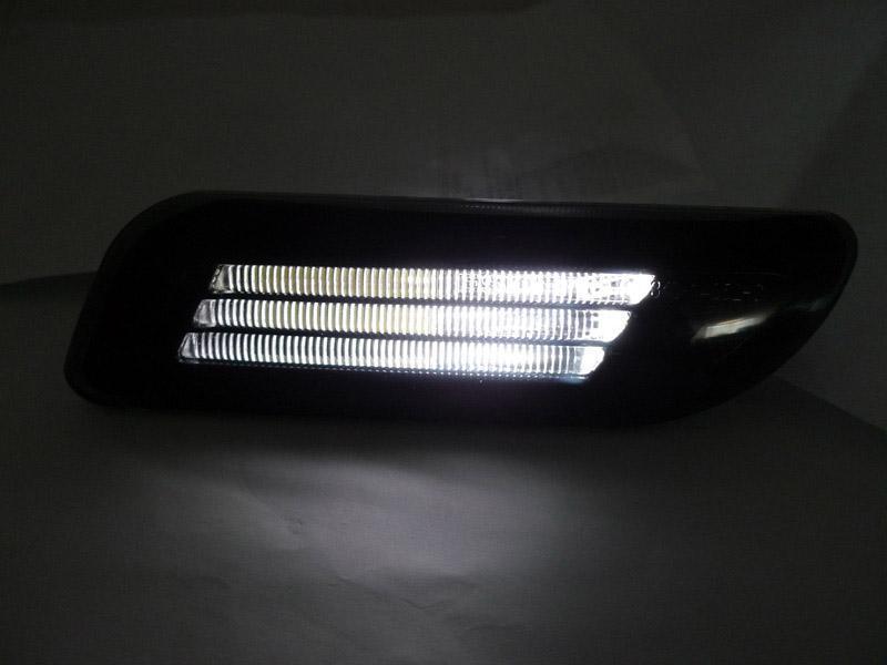1998-2003 Mercedes CLK/SLK Crystal Smoke White LED Side Markers