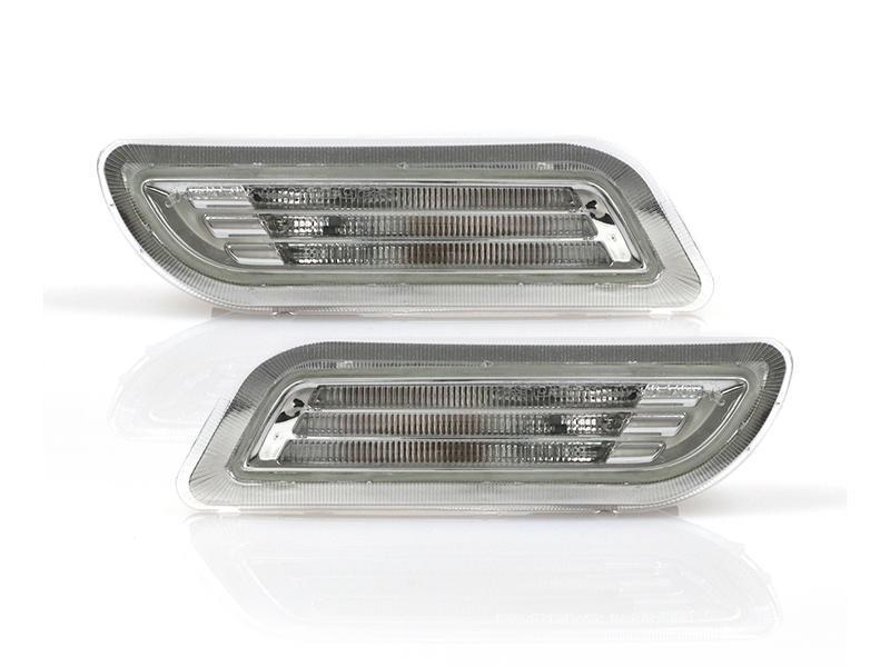 1998-2003 Mercedes CLK/SLK Crystal Smoke White LED Side Markers