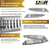 2003-2006 Mercedes W211 E-Class Crystal Smoke Front Bumper Light