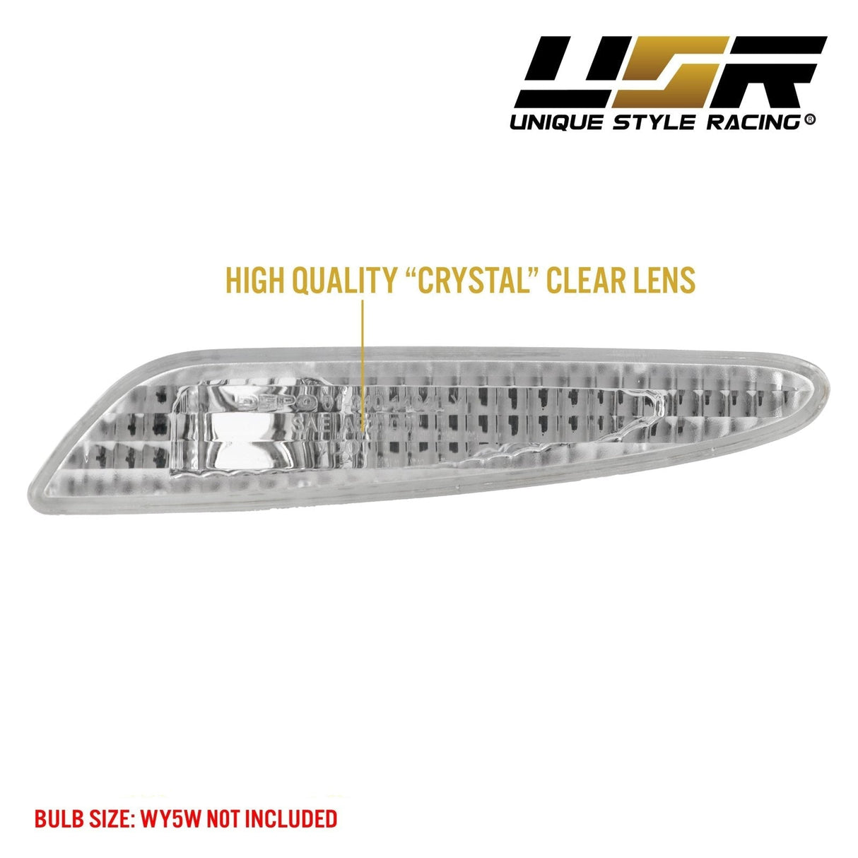 2003-2006 Mercedes W211 E-Class Crystal Smoke Front Bumper Light