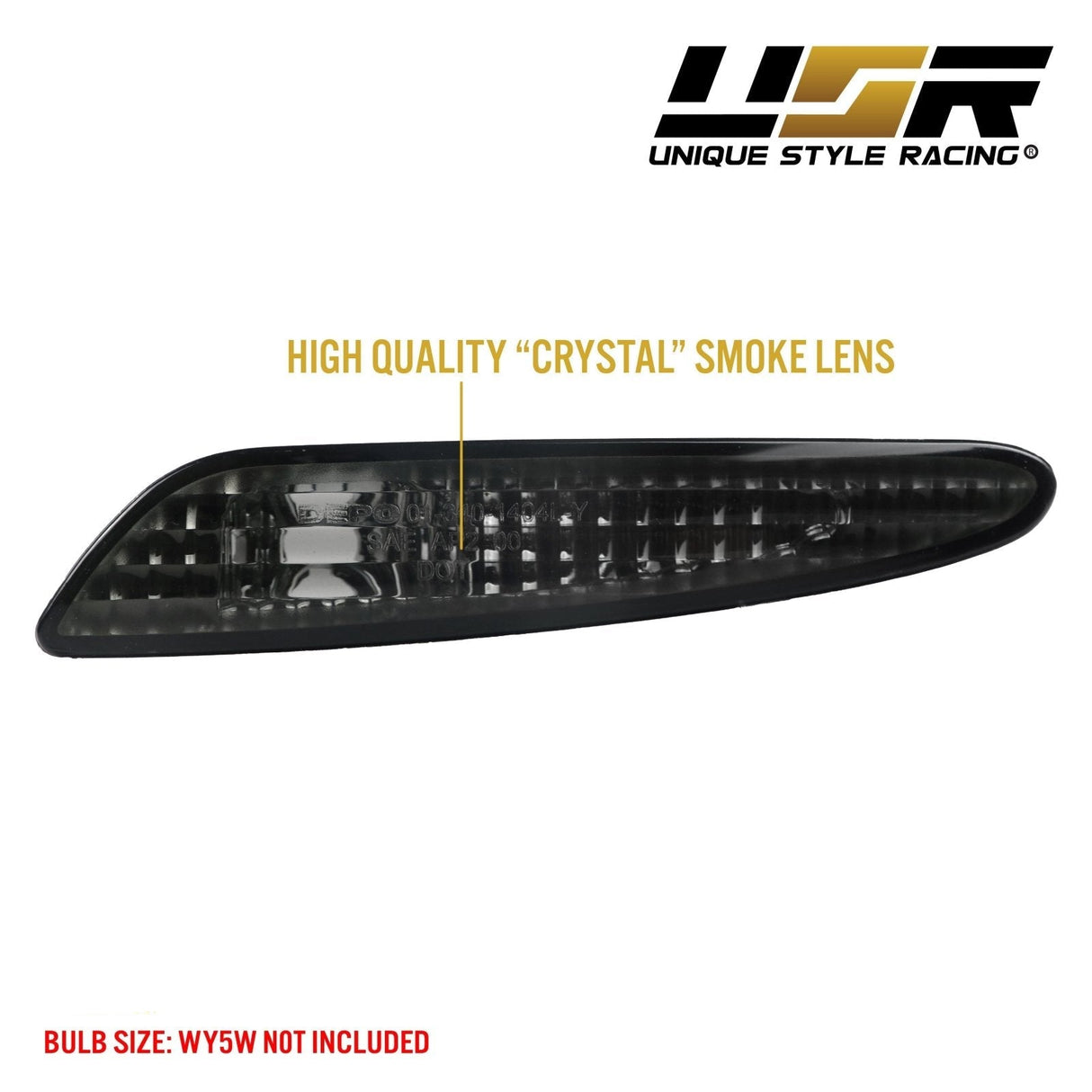 2003-2006 Mercedes W211 E-Class Crystal Smoke Front Bumper Light