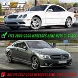 2000-2006 Mercedes CL-Class Crystal Smoke Bumper Lights