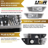 2012-2014 Mercedes W218 CLS Class Clear Bumper Side Marker Lights
