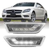 2012-2014 Mercedes CLS Class Smoke White LED Bumper Side Markers