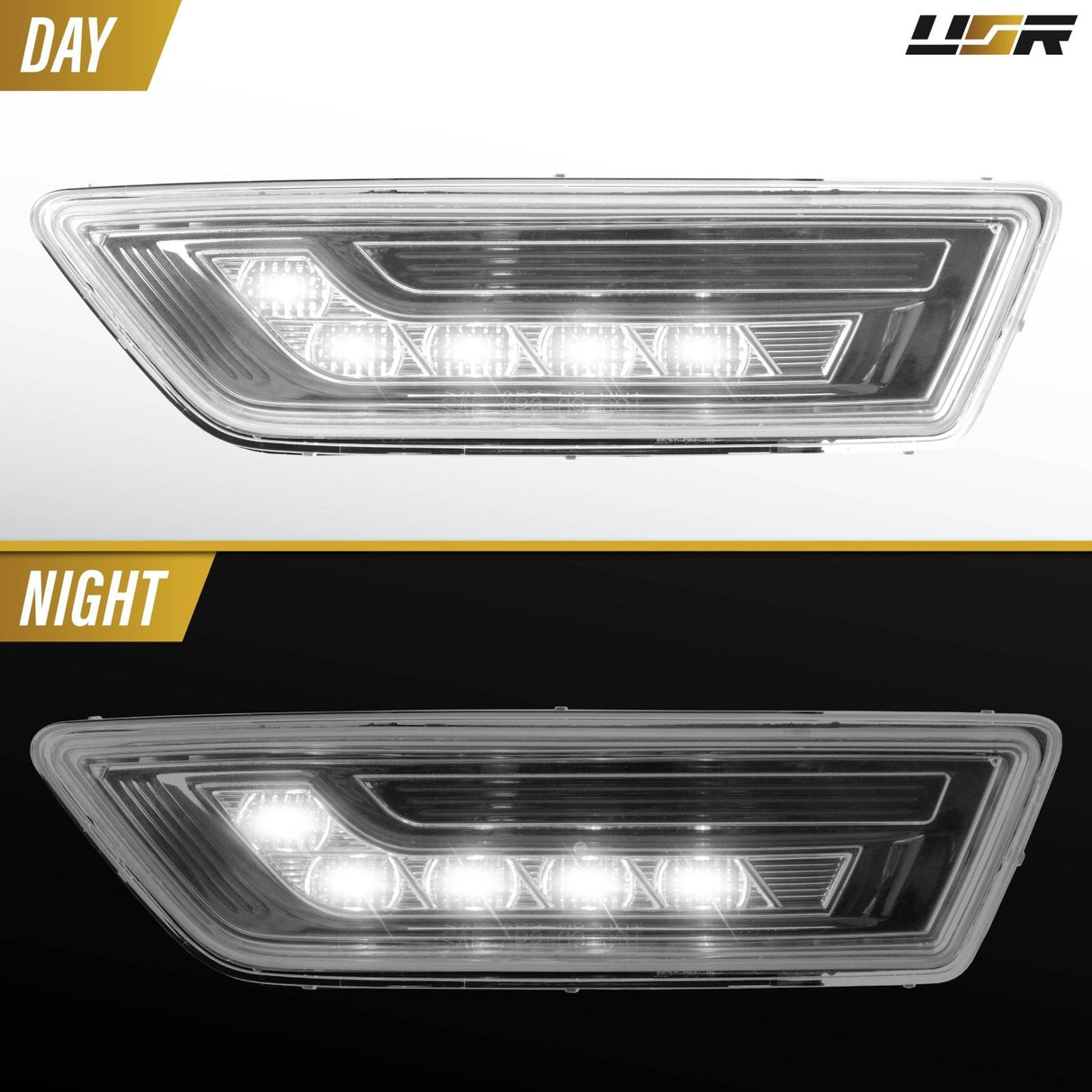 2012-2014 Mercedes CLS Class Smoke White LED Bumper Side Markers