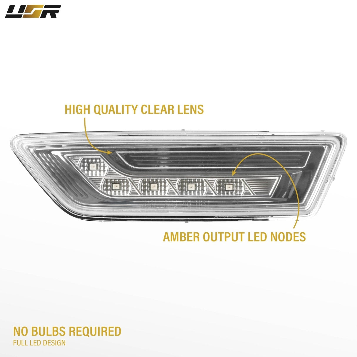 2012-2014 Mercedes CLS Class Smoke White LED Bumper Side Markers