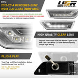 2012-2014 Mercedes CLS Class W218 Smoke Amber LED Side Marker Lights