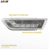 2012-2014 Mercedes CLS Class Smoke White LED Bumper Side Markers