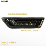 2012-2014 Mercedes CLS Class Smoke White LED Bumper Side Markers