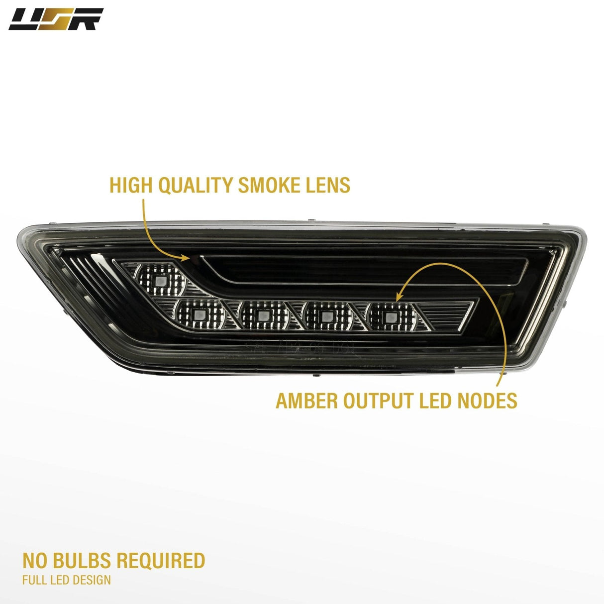 2012-2014 Mercedes CLS Class W218 Smoke Amber LED Side Marker Lights