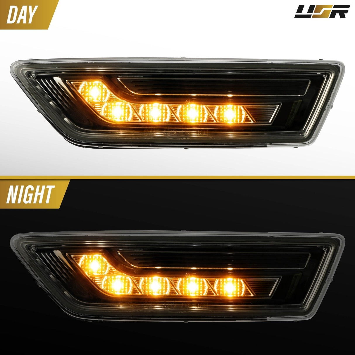 2012-2014 Mercedes CLS Class W218 Smoke Amber LED Side Marker Lights