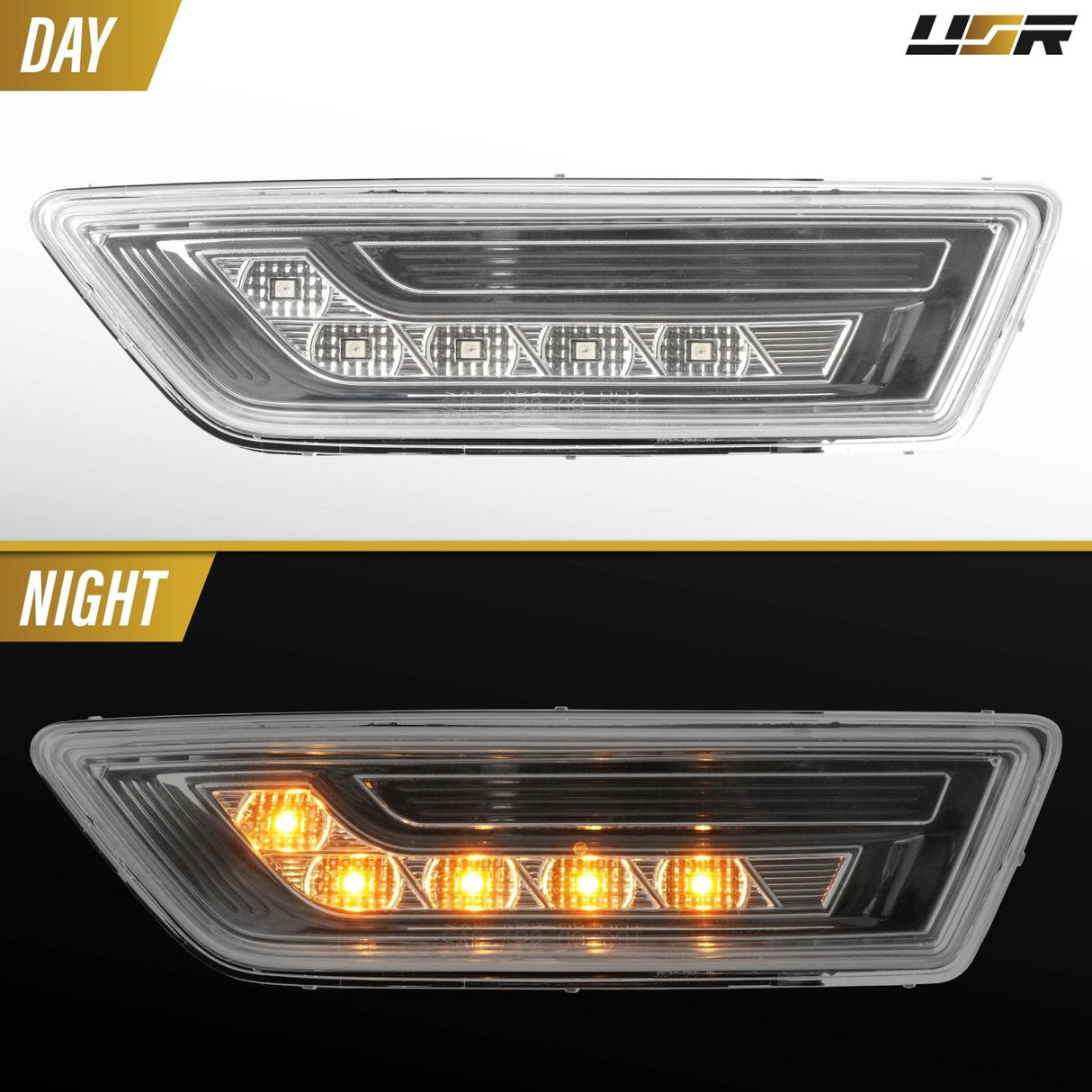 2012-2014 Mercedes CLS Class Smoke White LED Bumper Side Markers