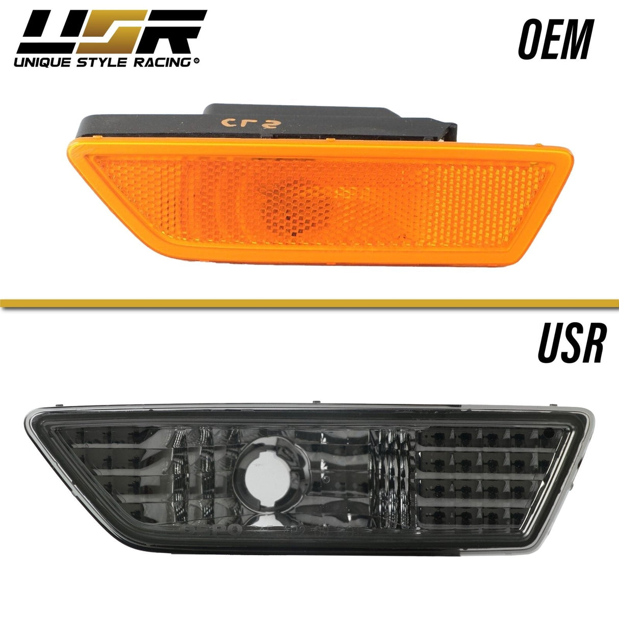 2012-2014 Mercedes W218 CLS Class Clear Bumper Side Marker Lights