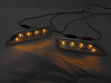 2006-2011 Mercedes W219 Cls-Class Clear Amber Led Front Bumper Side Marker Light