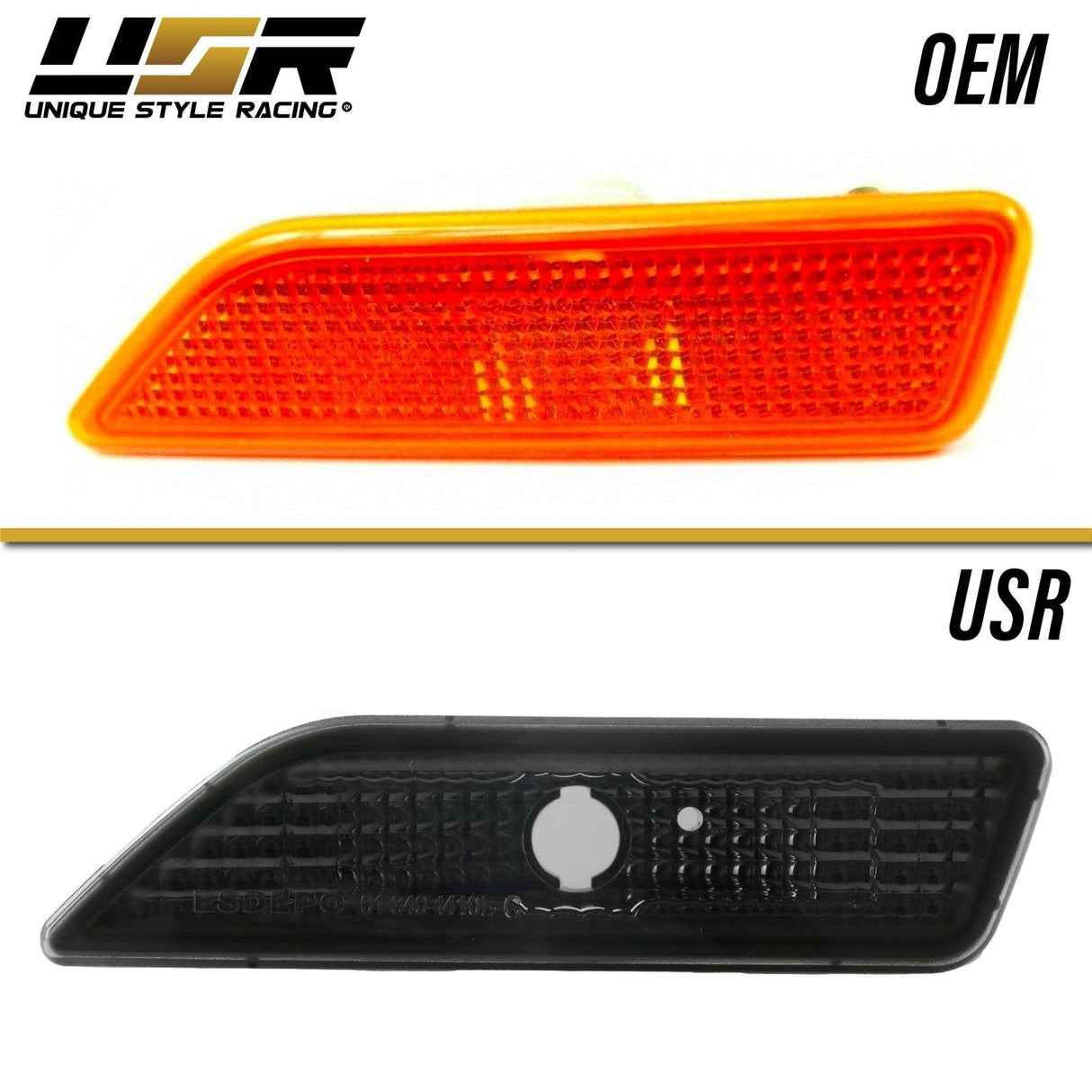 2006-2011 Mercedes W219 Cls-Class Crystal Smoke Front Bumper Lights
