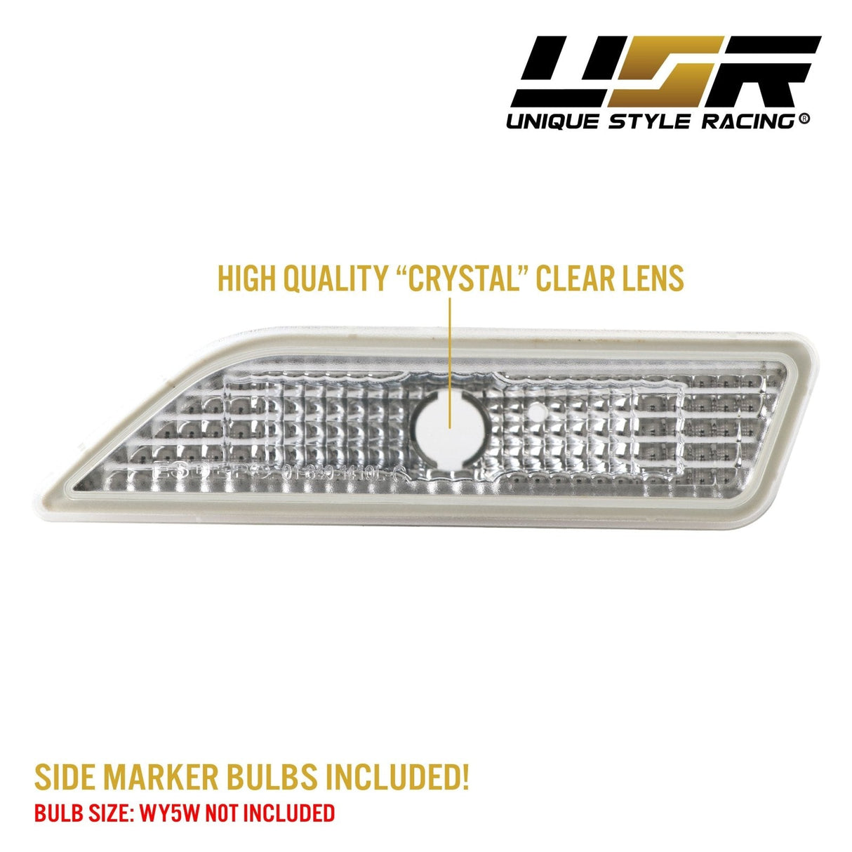 2006-2011 Mercedes W219 Cls-Class Crystal Smoke Front Bumper Lights
