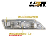 2006-2011 Mercedes W219 Cls-Class Crystal Smoke Front Bumper Lights