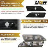 2006-2011 Mercedes W219 Cls-Class Crystal Smoke Front Bumper Lights