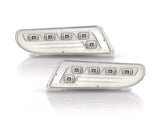 2000-2006 Mercedes W220 S-Class Crystal Smoke White LED Bumper Lights