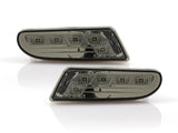2000-2006 Mercedes W220 S-Class Crystal Smoke White LED Bumper Lights