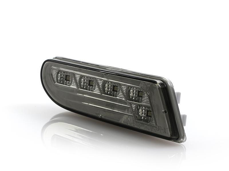 2000-2006 Mercedes W220 S-Class Crystal Smoke White LED Bumper Lights