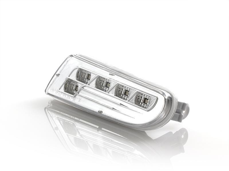 2000-2006 Mercedes W220 S-Class Crystal Smoke White LED Bumper Lights