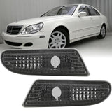 2000-2006 Mercedes W220 S-Class Crystal Smoke Bumper Lights