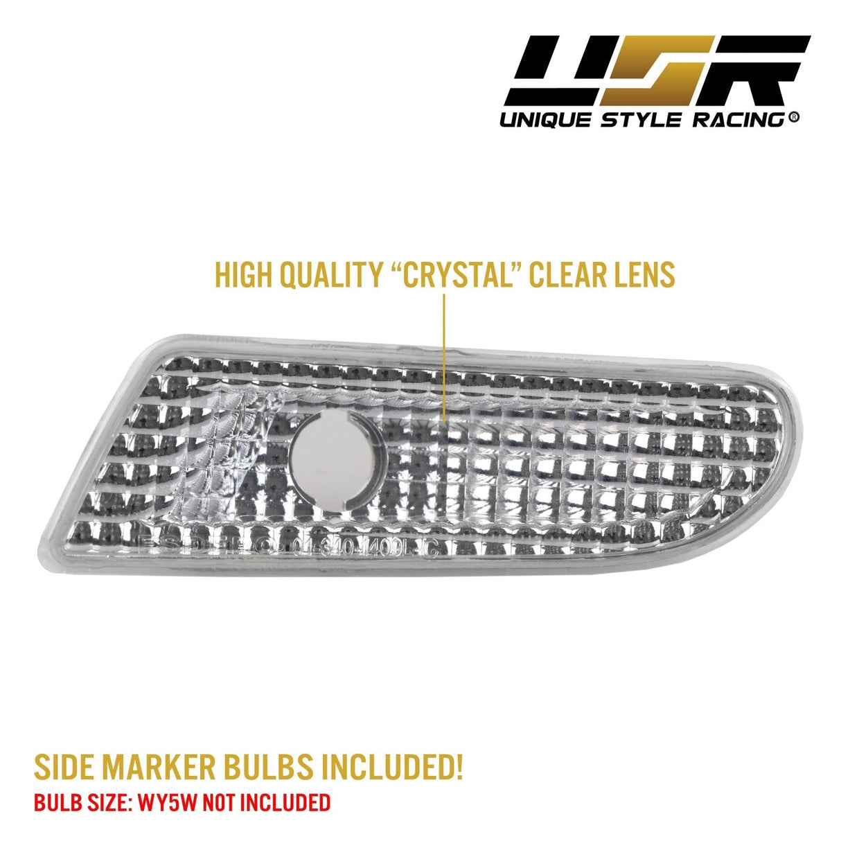 2000-2006 Mercedes W220 S-Class Crystal Smoke Bumper Lights