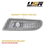 2000-2006 Mercedes W220 S-Class Crystal Smoke Bumper Lights