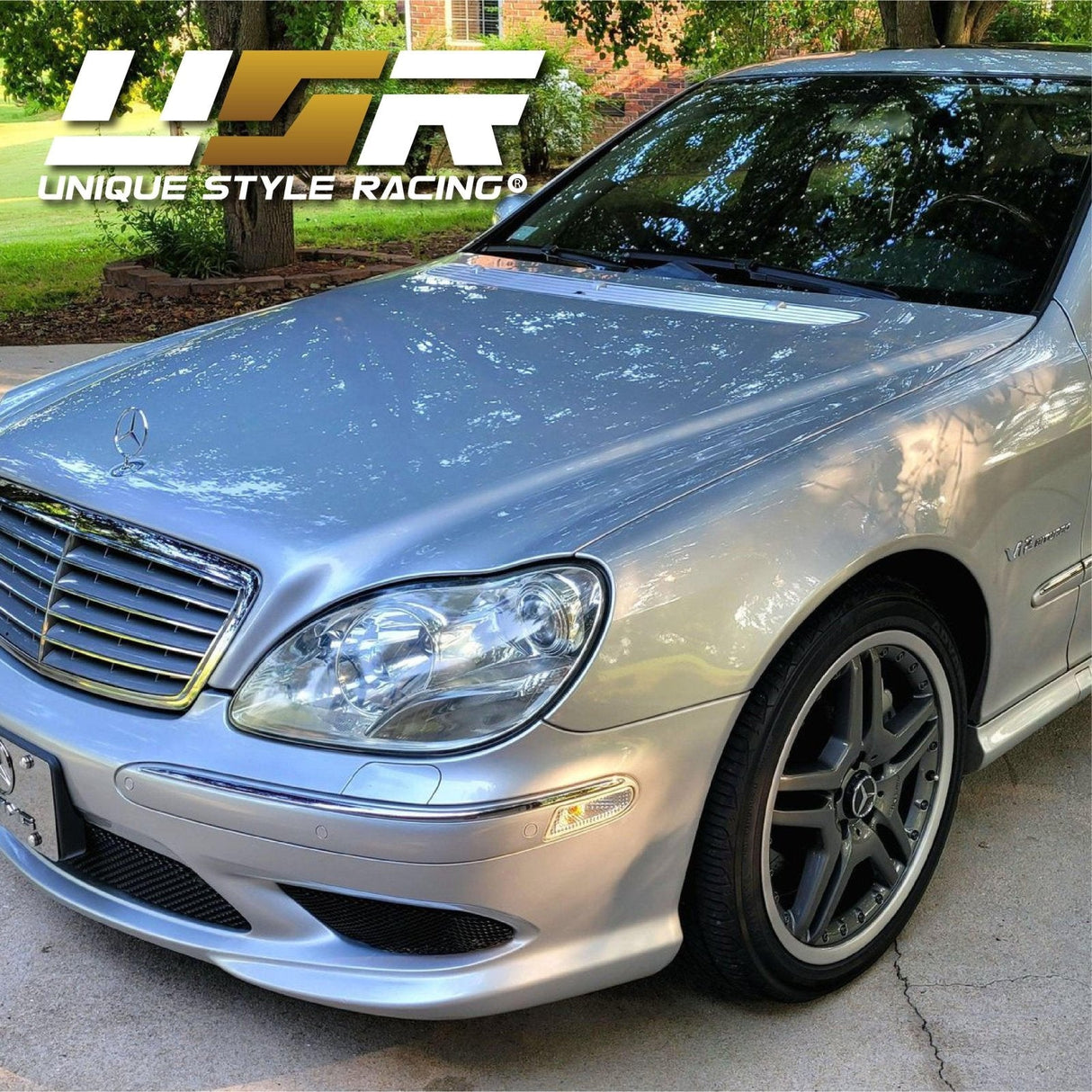 2000-2006 Mercedes W220 S-Class Crystal Smoke Bumper Lights