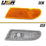 2000-2006 Mercedes W220 S-Class Crystal Smoke Bumper Lights